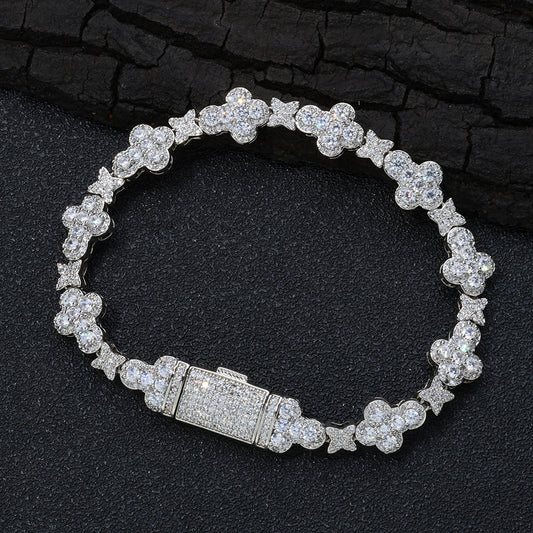 10mm Cross XINGX Hip Hop Ear Accessories Accessories Bracelet