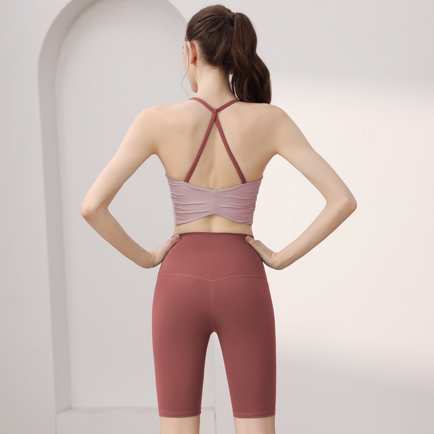 Running Exercise Underwear Yoga Clothes Suit Women's High-strength Shockproof Sports Fitness Beautiful Vest
