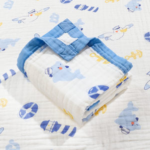 Baby Bath Towel Six-layer Pure Cotton Gauze Blanket