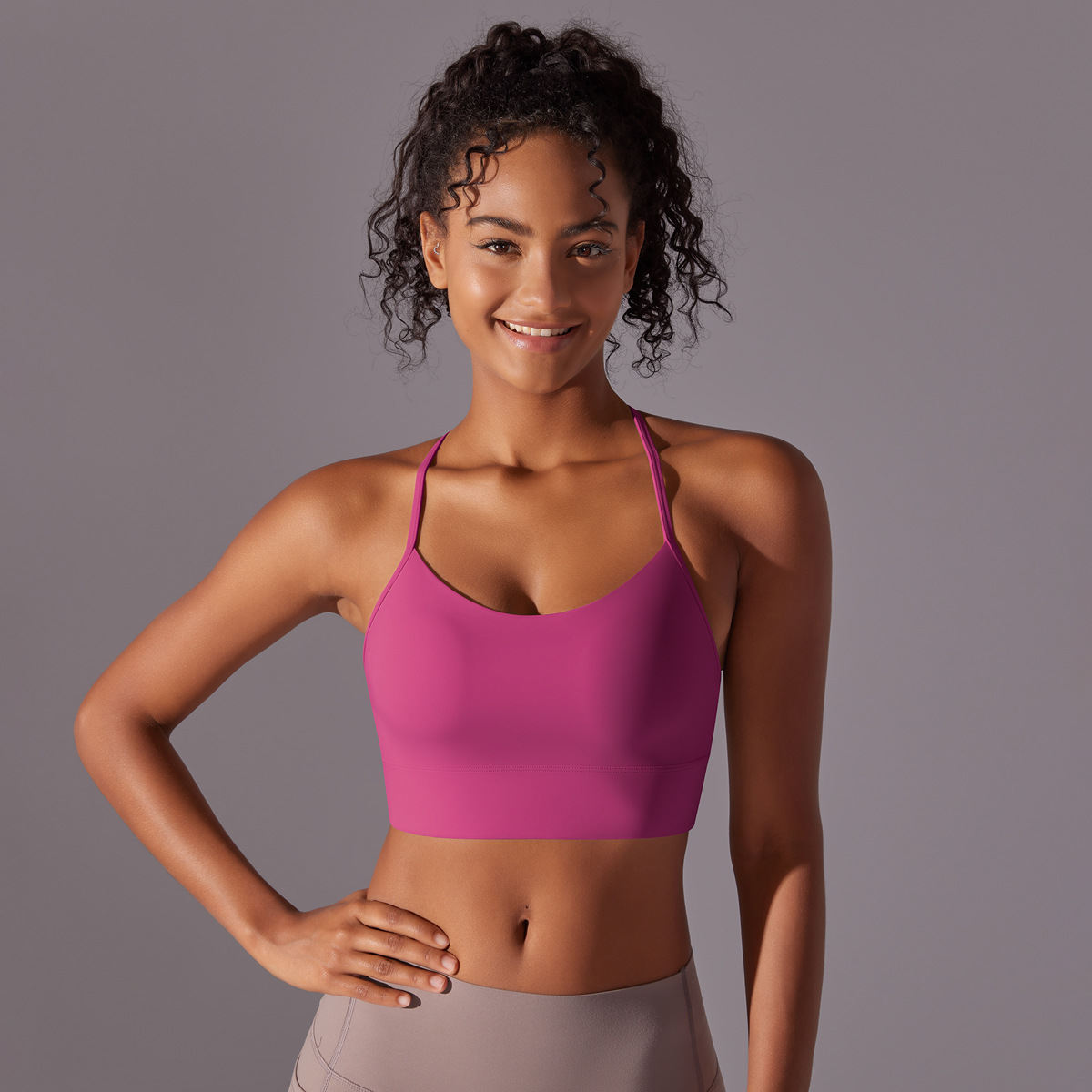 Female Shockproof Push-up Yoga Exercise Vest