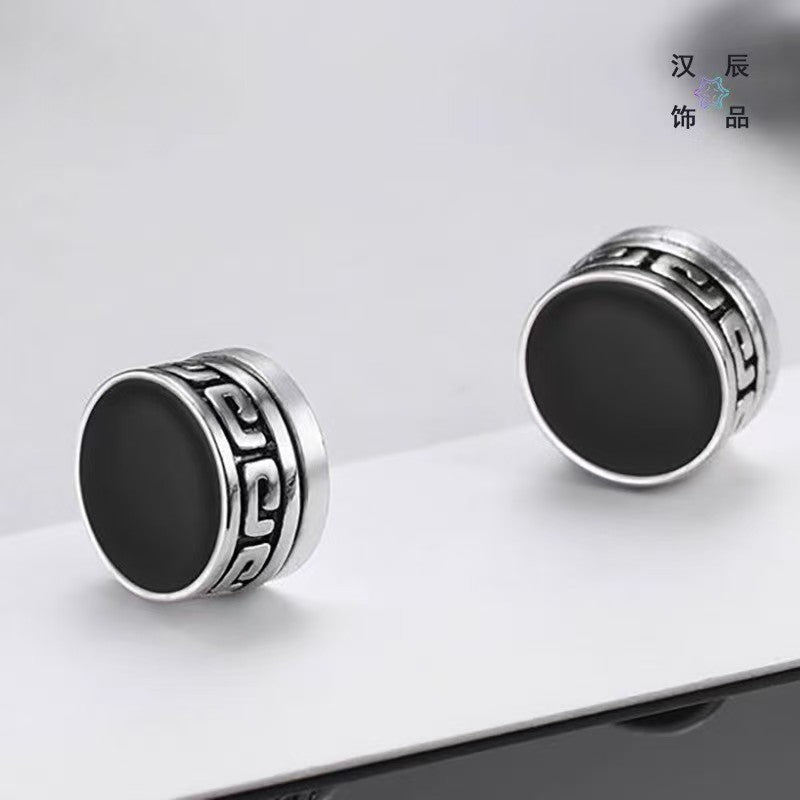Premium 2026 Bestselling Men Daily Stud Earrings, Trendy High-End Simple Style, Retro Vintage Fashion Clip Earrings For Fashionable Young Women