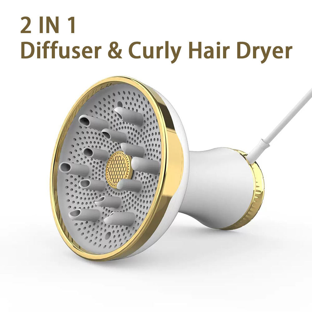 Hair Dryer Diffuser For Frizz Control And Curly Hair Styling