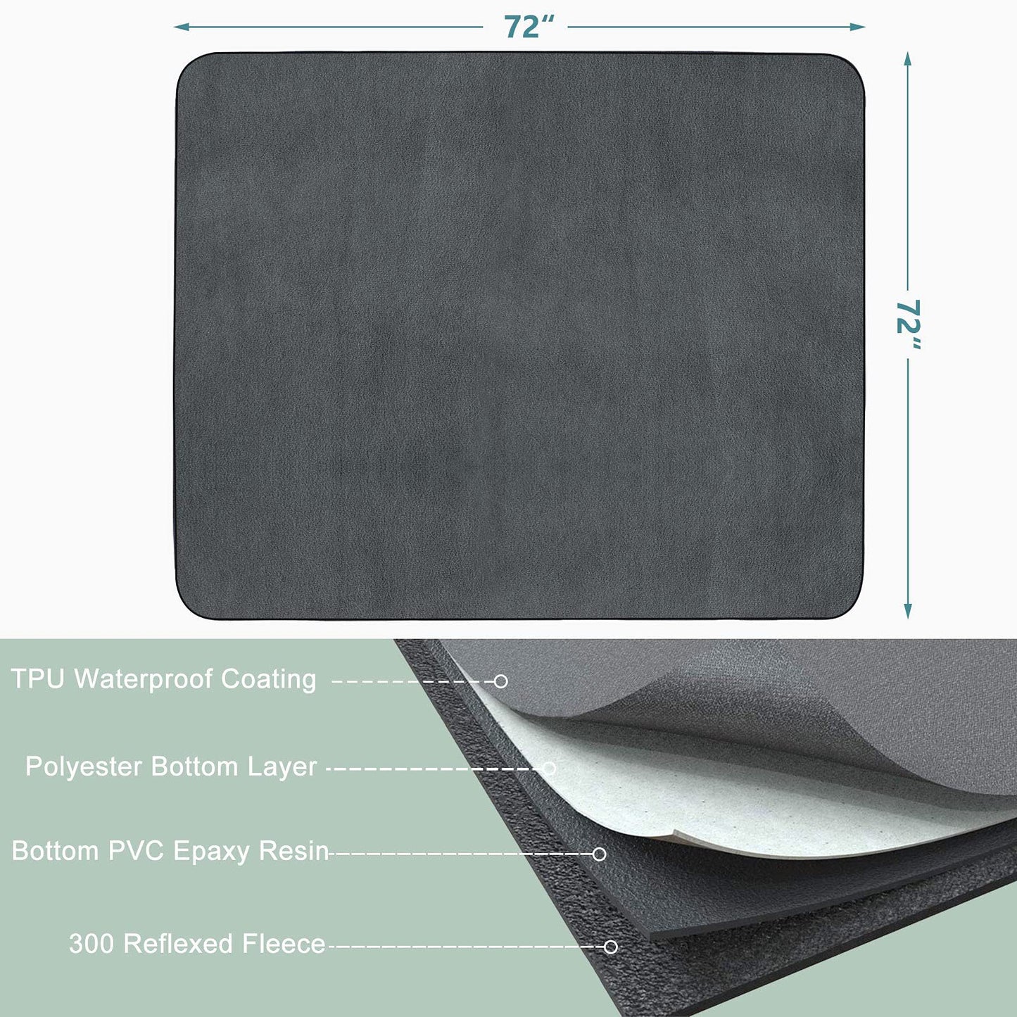 Pet Special Multi-layer Water Absorption Anti-seepage Cooling Anti-dirty Waterproof Mattress Cover
