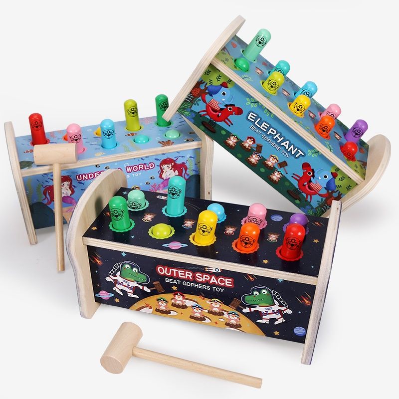 Whac-a-mole Early Education Children's Wooden Fun Strike Toys