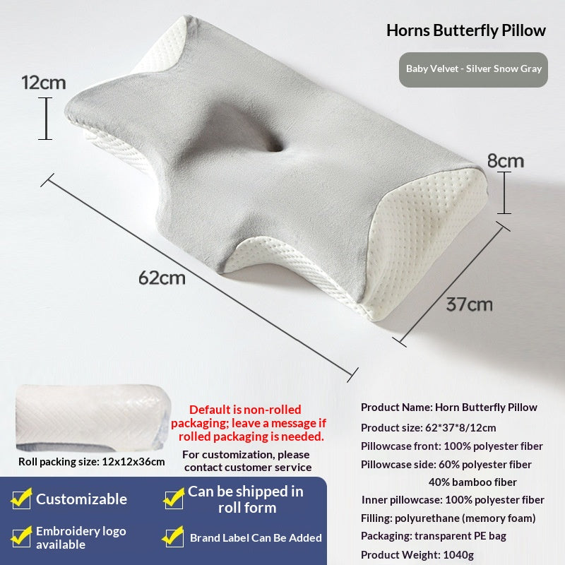 Memory Foam Pillow With Slow Recovery For Home Use