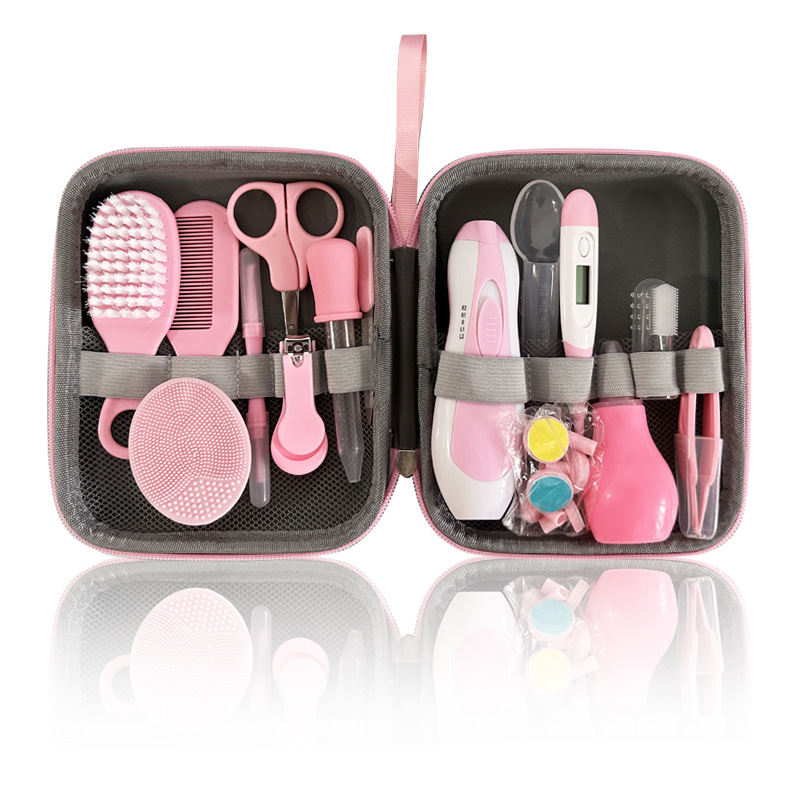 Electric Nail Grinder Babies' Comb And Brush Nasal Aspirator Scissors Silicone Brush Feed Medication Utensil Care Suit