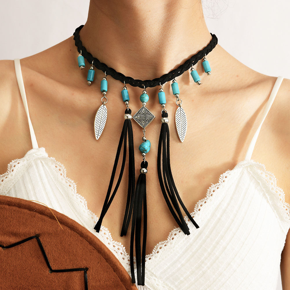 African Necklace Native American Accessories And Wildman Cosplay Props