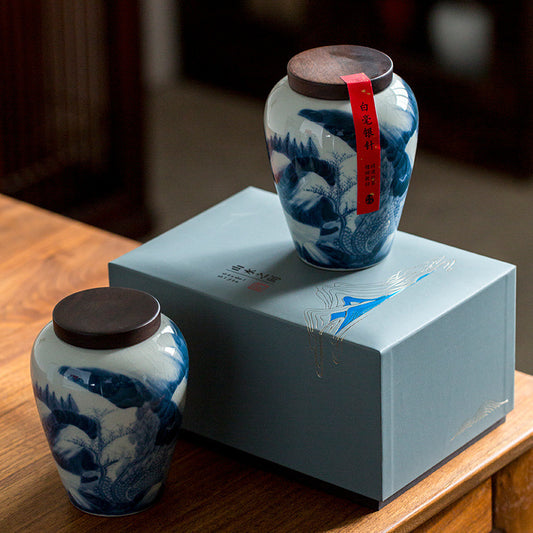 Ceramic Tea Canister Empty Can Gift Box