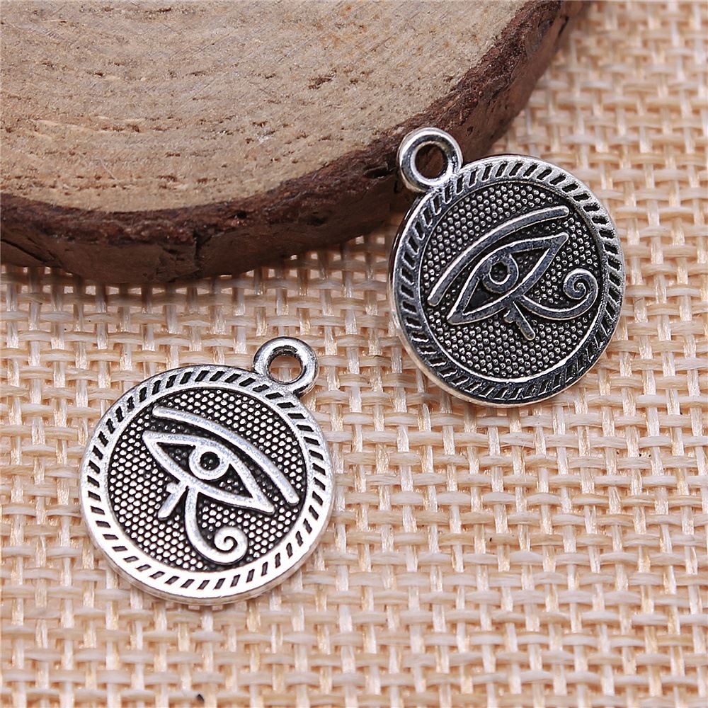 15mm DIY Alloy Accessories Material Double-sided Eye Pendant