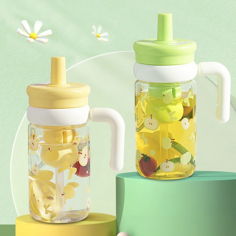 New Large-capacity Straw Cup With A Handle