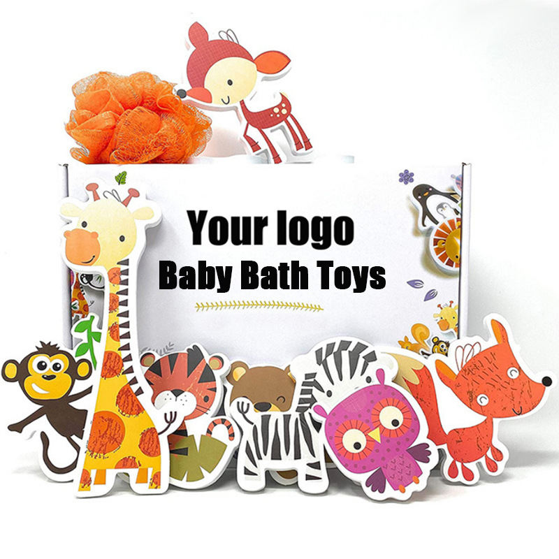 Animal Bath Toys Foam Animals With Storage Bag