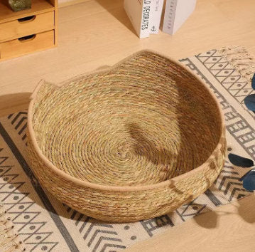 Cat Scratching Board Pet Nest Rattan Cat Nest