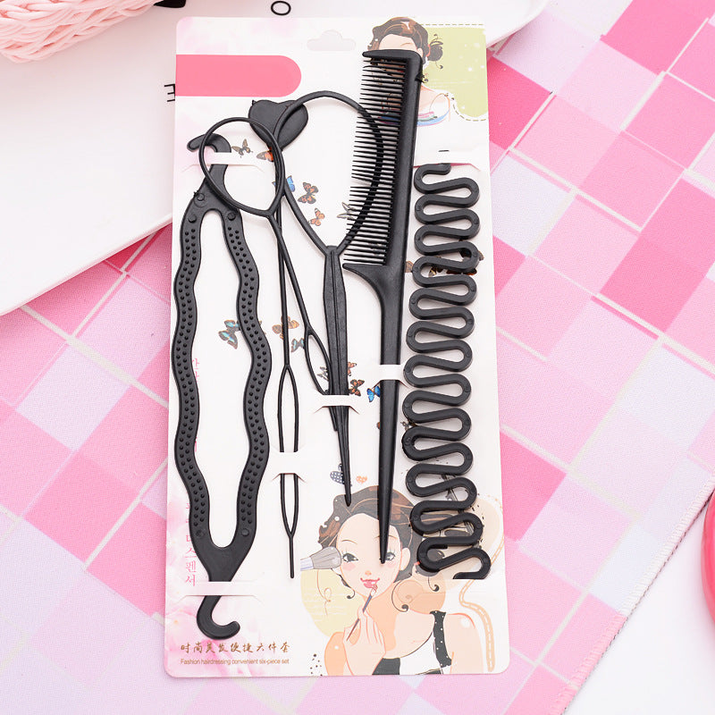 Styling Tool Six-Piece Set Lazy Bun Maker