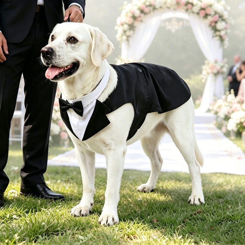 Dog Tuxedo Pet Wedding Groomsmen Outfit