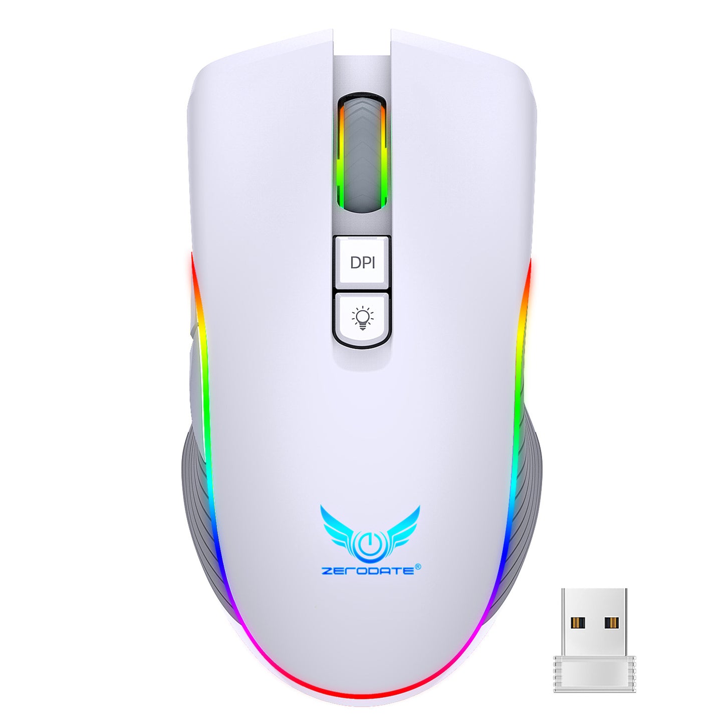 Wireless Gaming Type-C Charging Interface RGB Dazzling Light Bluetooth Optical Mouse