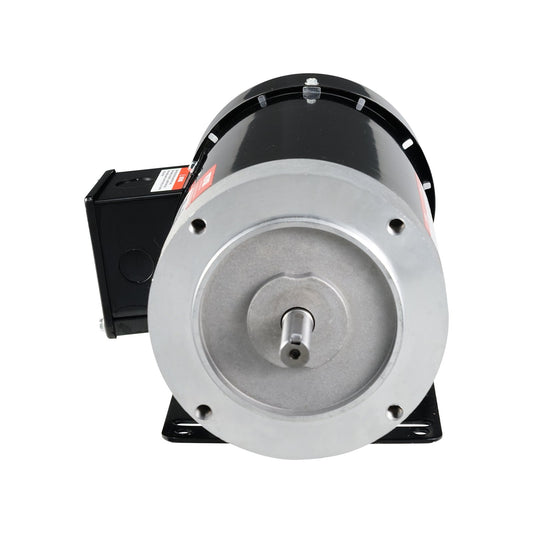 2HP Electric Motor 3450 Rpm, AC 230V/460V, 56C Frame, Air Compressor Motor 3-Phase, 5/8' Keyed Shaft, CW/CCW Rotation For Agricultural Machinery And General Equipment