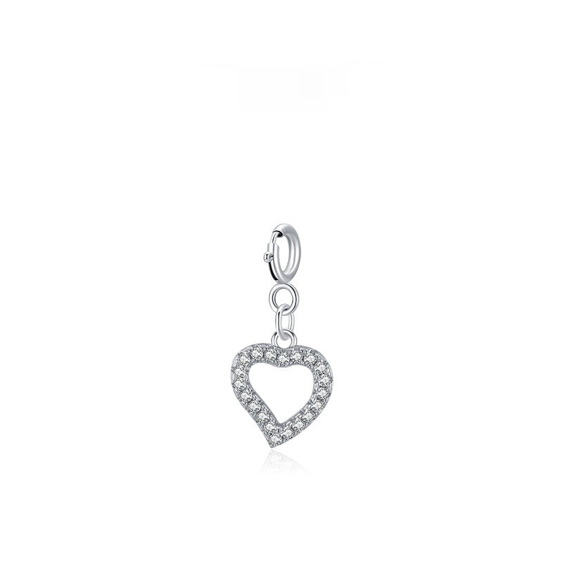 Sterling Silver Fashionable And Minimalist Pendant Korean-style Sweet And Adorable