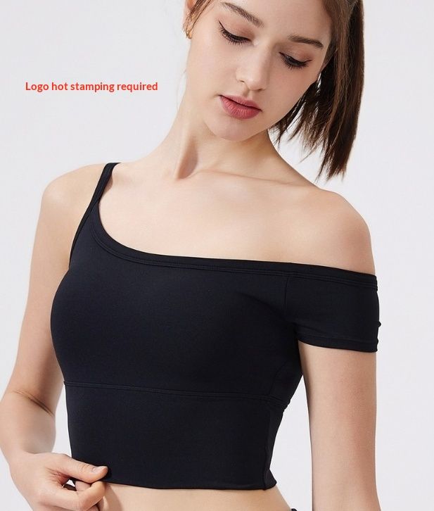 Shockproof Workout Underwear Tight Asymmetric Yoga Vest Casual