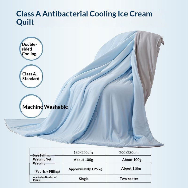 Small Cooling Summer Air-Conditioning Cool-Feel Ice Silk Summer Blanket