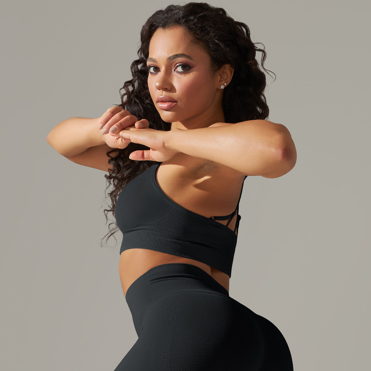 Seamless Knitted Beauty Back Yoga Clothes Running Workout Bra