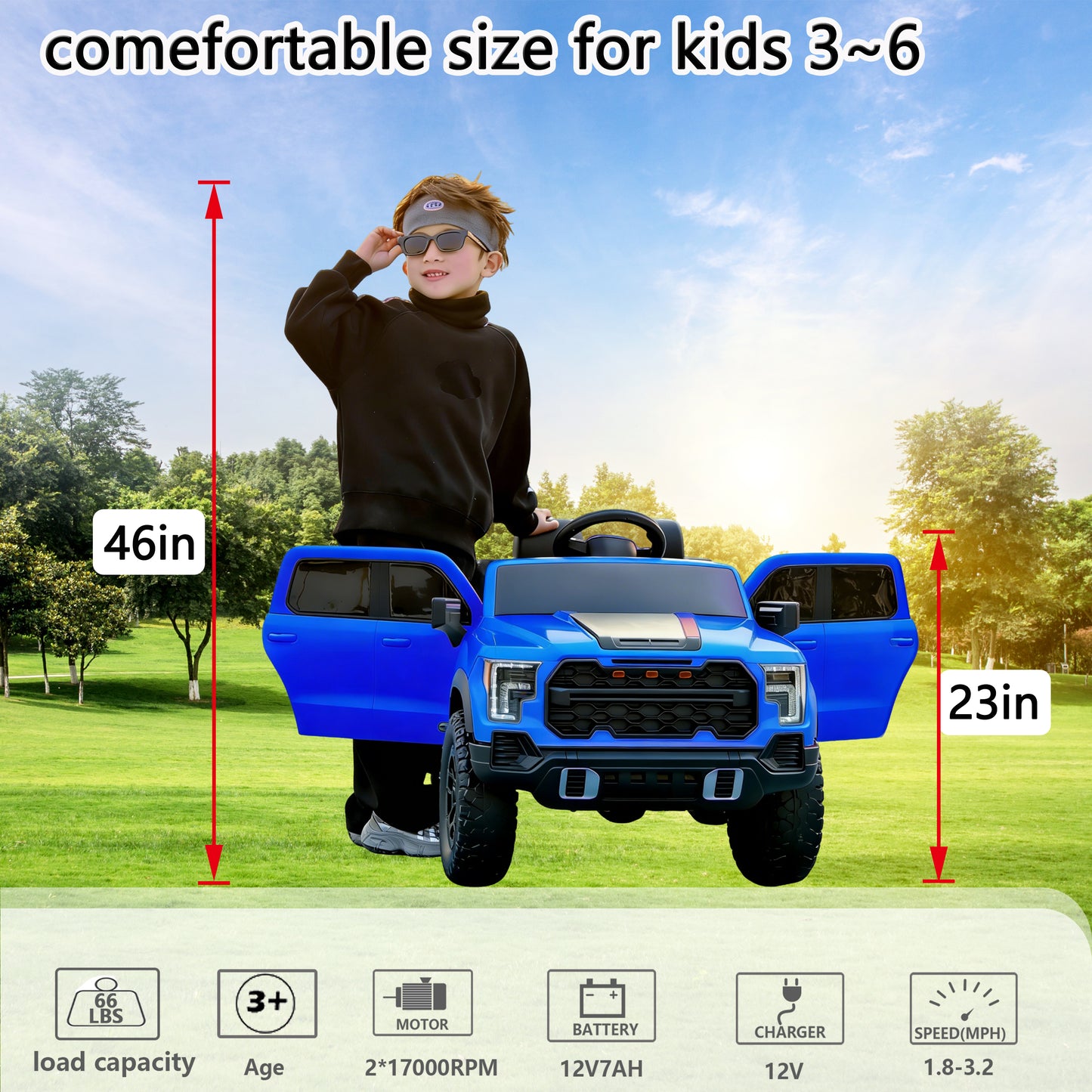 12V Kids Ride-On Car With Remote Control, 4-Wheel Shock Absorption, Multifunctional Music Player - Perfect Gift For Toddlers 3-6 Years Old