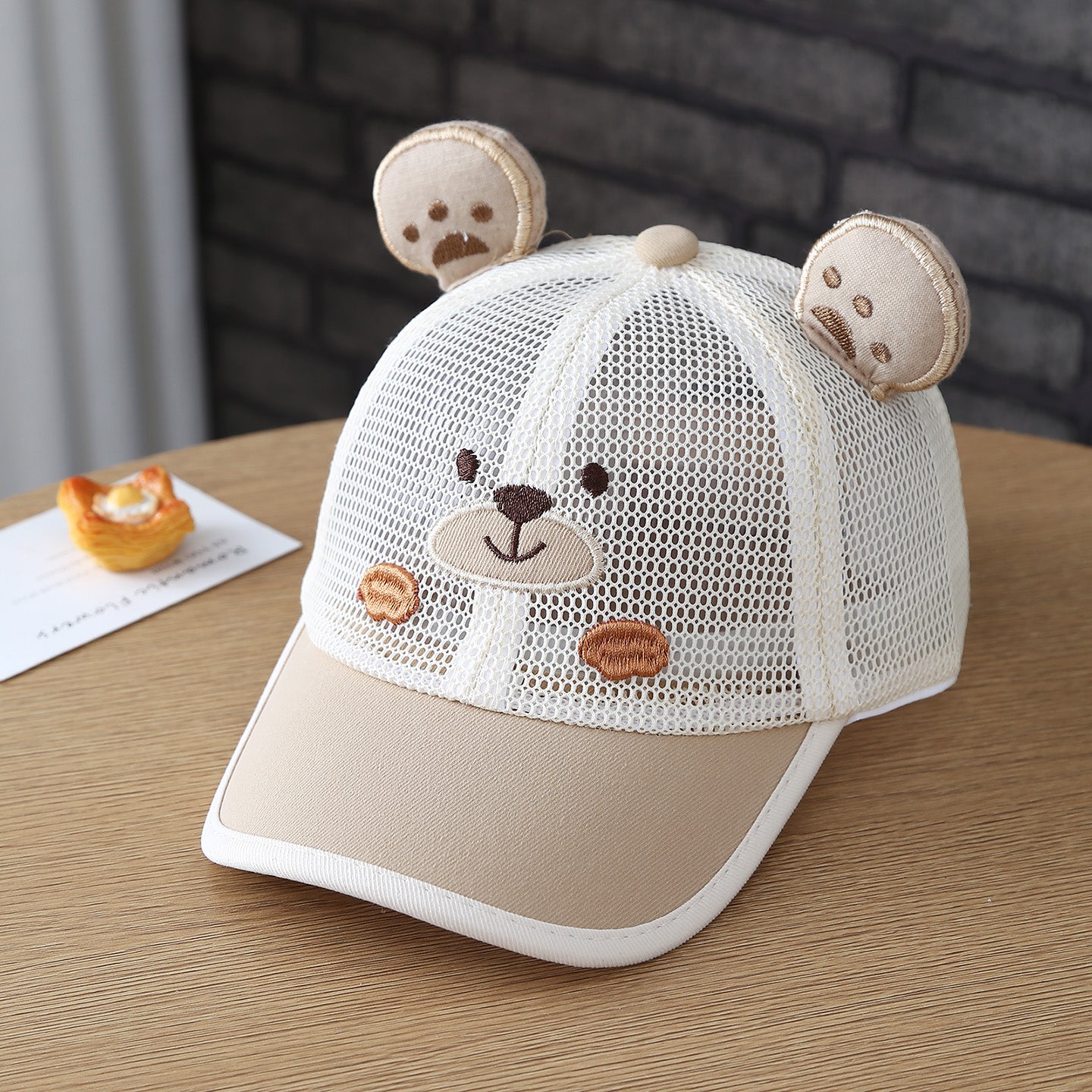 Children's Hats - Summer Boys And Girls Cartoon Ear Mesh Breathable Baseball Caps - Baby Outdoor Sun Protection Beanie Hats