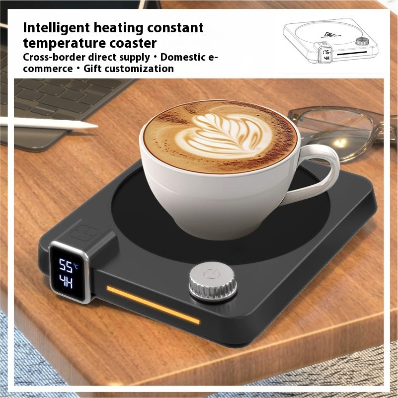 Instant Hot Timing Thermal Cup Pad Coffee Heating Coaster Winter Kithchen Gadgets