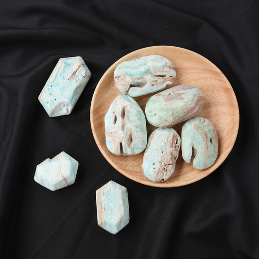 Natural Ore Rough Polished Yoga Stone Active Blood Vessel Crystal Ornament