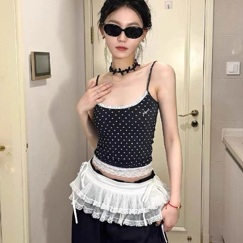 Korean-style Lace Layered Skirt For Women