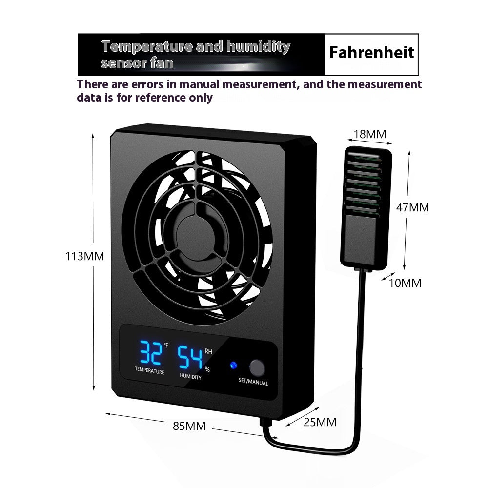 Digital Display Refrigeration Ventilating Fan Cooling Heat Dissipation