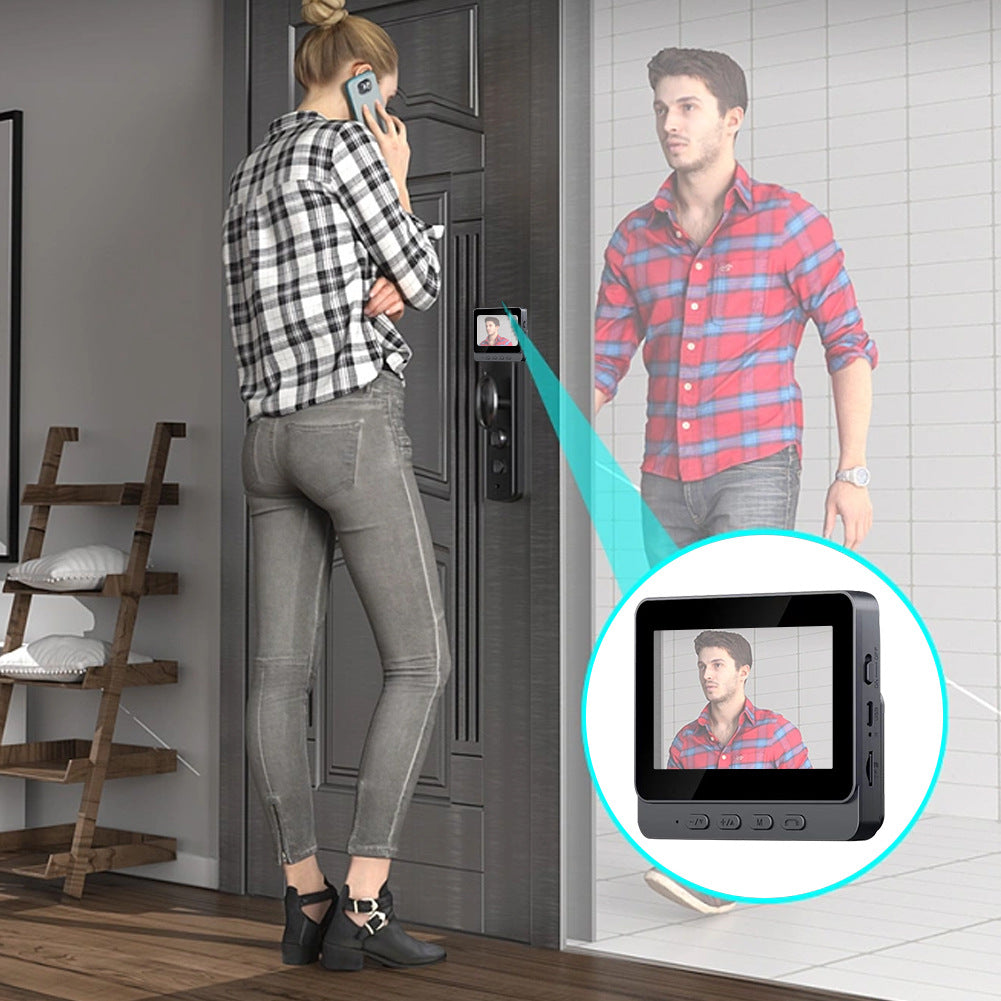 43-inch Display Smart Video Doorbell Wireless Electronic Peephole