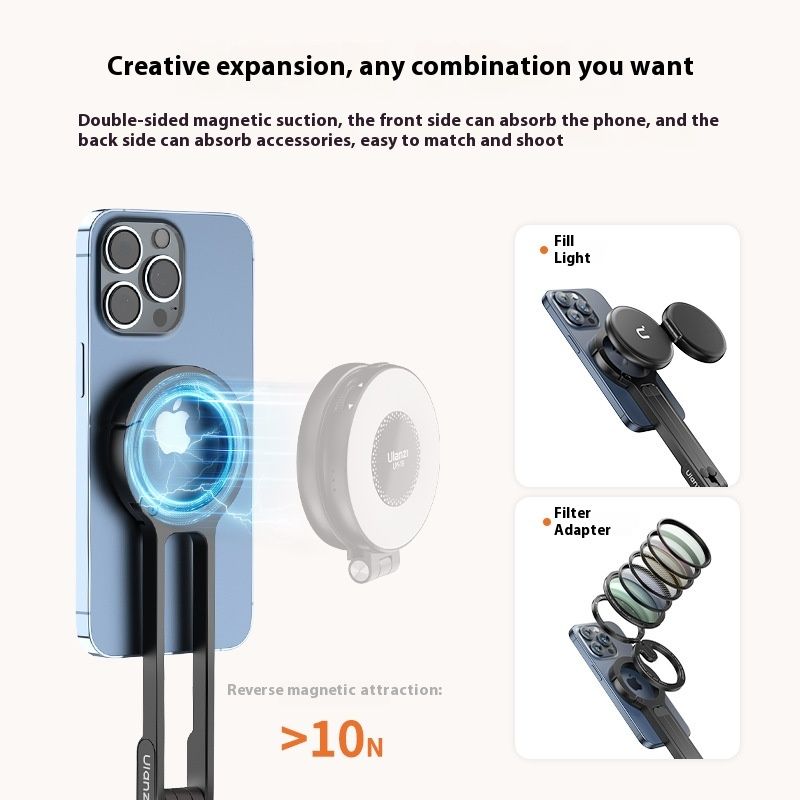 Climbing Button Carabiner Mobile Phone Holder Portable Photography
