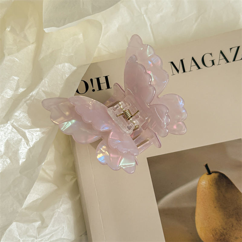 New Colorful Double-layer Butterfly Hair Clip