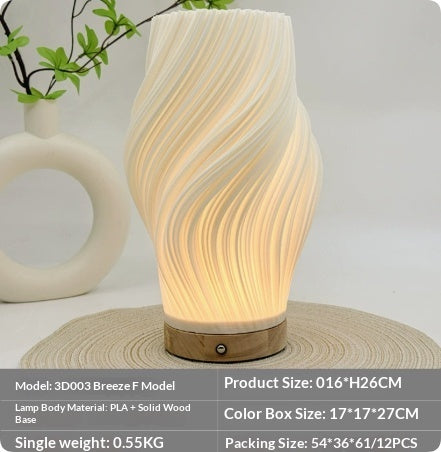 Charging Desk Lamp, Nordic-style Bedside Ambient Night Light