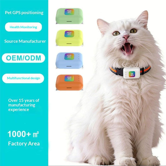 Smart GPS Pet Collar Tracker Locator With Health And Activity Monitoring For Cats Dogs With Invisible Fence Notification Out Of Area