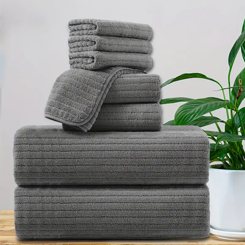 Extra Large Extra Thick Coral Fleece Bath Towelhighly Absorbent Soft And Quick Drying