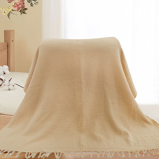 High-density Gauze Baby Bath Towel Pure Cotton Crepe Fabric