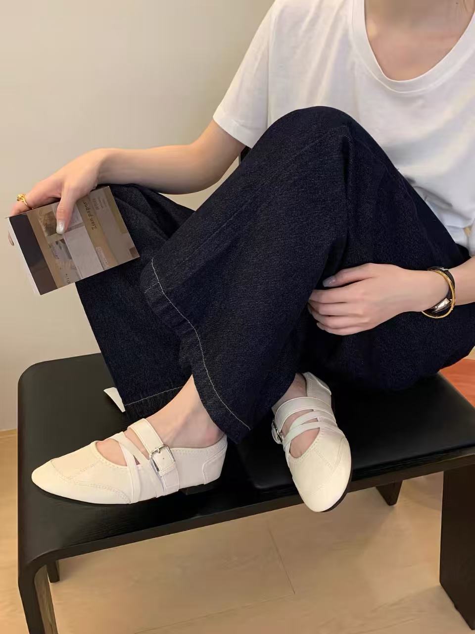 Women's Vintage Ballet Mary Janes, 2026 New Red Retro Training Shoes Casual Sneakers