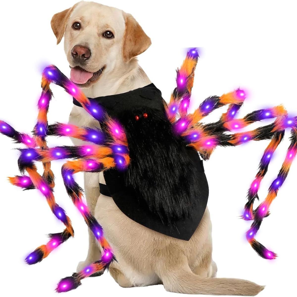 Halloween Luminescent Spider Decorative Pet Dress Up Props Kitten Big Dog Dress Up Costume