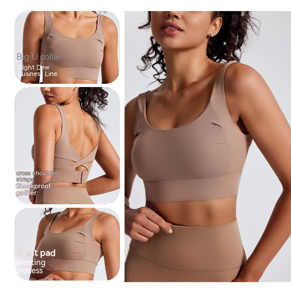 BR One-piece Sports Underwear Women's Fixed Chest Pad Buckle Beauty Back