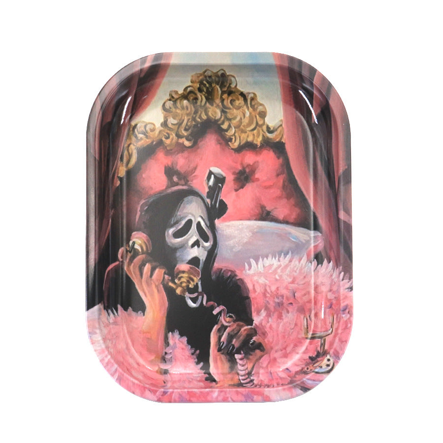 Storage Cigarette Tray Metal Smoking Set Accessories