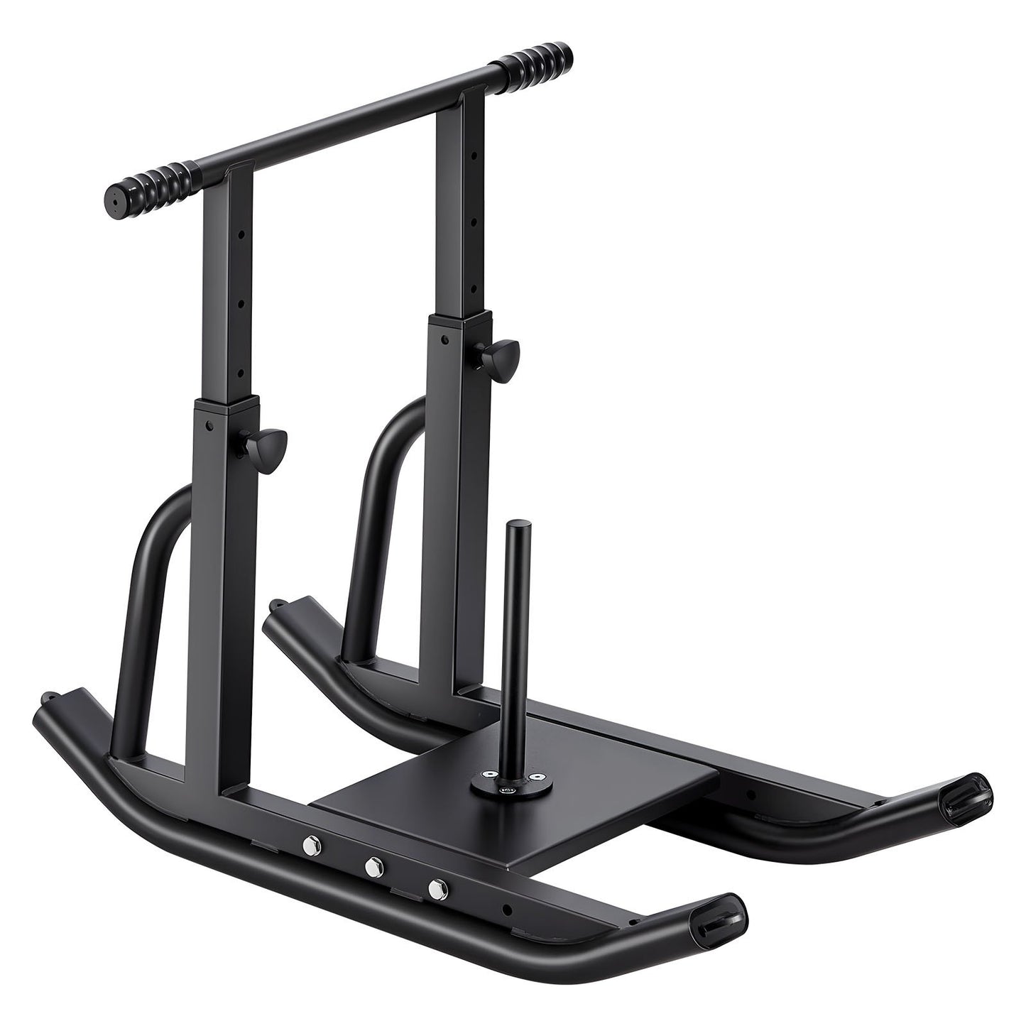 Weight Sled, Steel Power Sled, Fitness Training Sleds For Athletic Exercise Speed Improvement, Workout Equipment With Adjustable Height Handle, Compatible With 1/2 In Weight Plates, Black