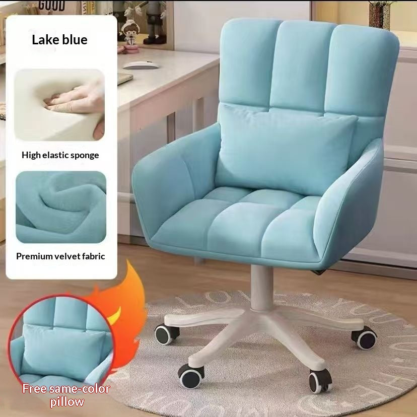Elevating And Swiveling Makeup Chair With Backrest For The Bedroom