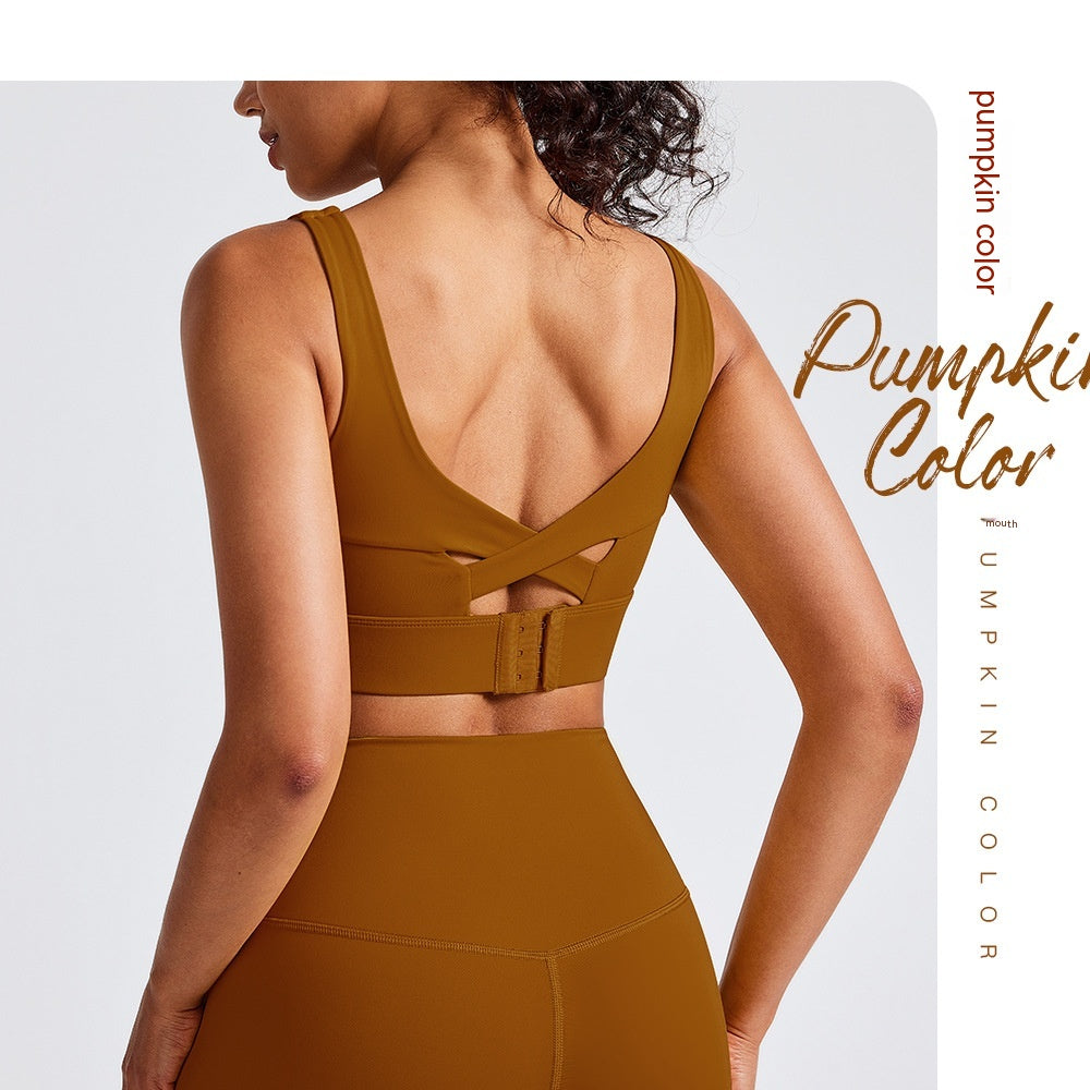 BR One-piece Sports Underwear Women's Fixed Chest Pad Buckle Beauty Back