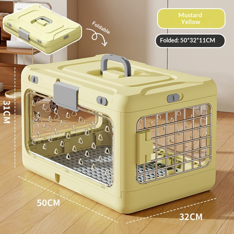 Portable Folding Pet Carrier For Cats Ideal For Travel