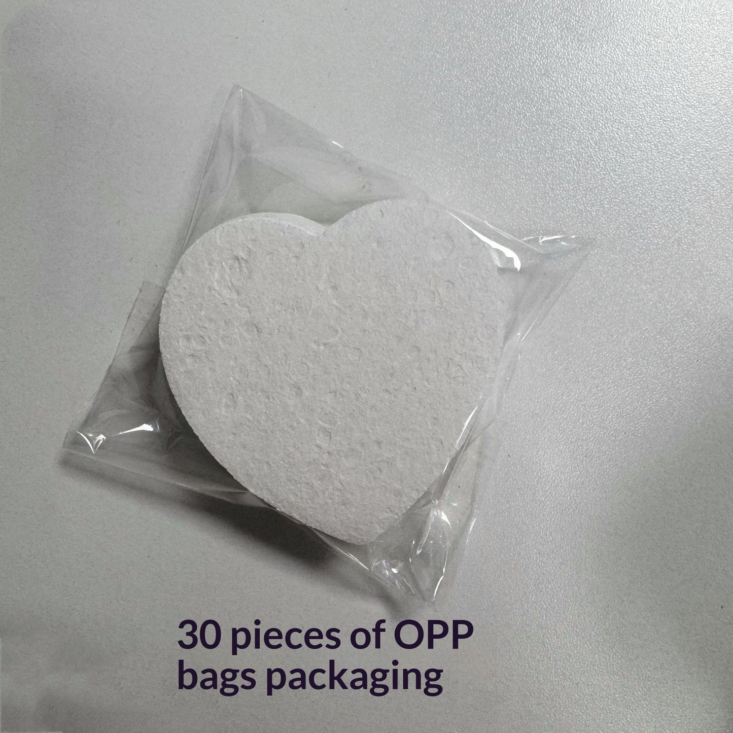 Biodegradable Heart-Shaped Wash Sponge For Deep Cleansing And Makeup Removal