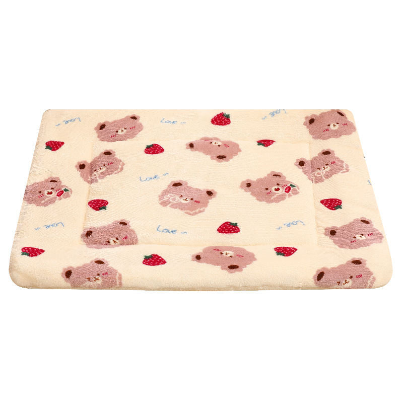 Thick Blanket Pet Bed Warm Sleeping Mat For Pets