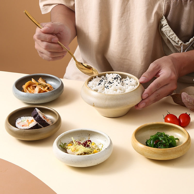 Snack Dish Personal Household Restaurant Seasoning Dish Saucer Dish Rice Bowl