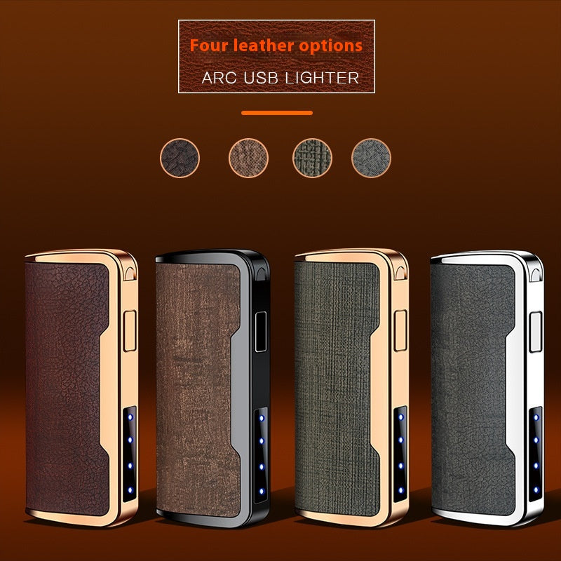 Multifunctional Wind Proof Zone LED Light With Power Display USB Charging Windproof Lighter