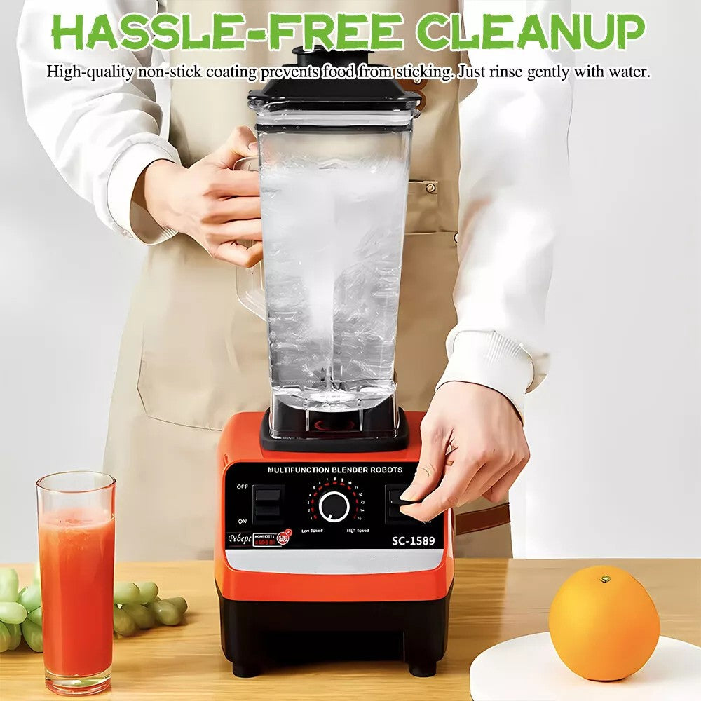Commercial Blender 2xCups Food Processor Mixer Smoothie Juicer Ice Crusher Home